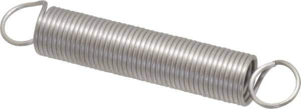 Gardner Spring - 1/2" OD, 0.77" Max Ext Len, 0.049" Wire Diam Spring - 1.83 Lb/In Rating, 0.77 Lb Init Tension - Industrial Tool & Supply