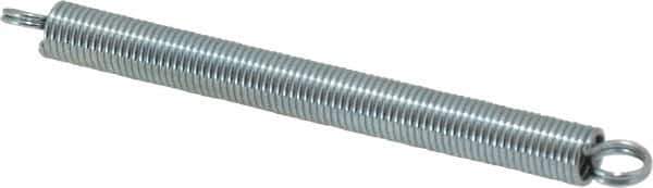 Gardner Spring - 1/4" OD, 4.56 Lb Max Load, 4.56" Max Ext Len, 0.0317" Wire Diam Spring - 1.76 Lb/In Rating - Industrial Tool & Supply