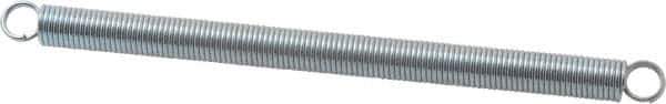 Gardner Spring - 1/4" OD, 4.56 Lb Max Load, 4.56" Max Ext Len, 0.0317" Wire Diam Spring - 1.25 Lb/In Rating - Industrial Tool & Supply