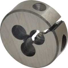 Interstate - #4-48 UNF Thread, 1" Outside Diam High Speed Steel Round Die - Right Hand Thread, Adjustable - Exact Industrial Supply