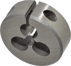 Interstate - #6-40 UNF Thread, 1" Outside Diam High Speed Steel Round Die - Right Hand Thread, Adjustable - Exact Industrial Supply