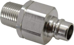 Parker - 1/2 Thread Stainless Steel Hydraulic Hose MPT Fitting - 3,750 psi - Industrial Tool & Supply
