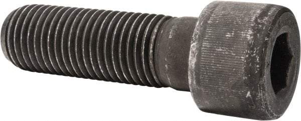 Value Collection - 1-1/4 - 7 UNC Hex Socket Drive, Socket Cap Screw - Alloy Steel, Black Oxide Finish, Partially Threaded, 4" Length Under Head - Industrial Tool & Supply