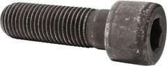 Value Collection - 1-1/4 - 7 UNC Hex Socket Drive, Socket Cap Screw - Alloy Steel, Black Oxide Finish, Partially Threaded, 4" Length Under Head - Industrial Tool & Supply