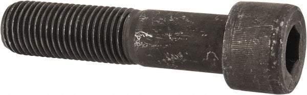 Value Collection - 1-1/4 - 7 UNC Hex Socket Drive, Socket Cap Screw - Alloy Steel, Black Oxide Finish, Partially Threaded, 5-1/2" Length Under Head - Industrial Tool & Supply