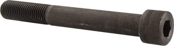 Value Collection - 1-1/4 - 7 UNC Hex Socket Drive, Socket Cap Screw - Alloy Steel, Black Oxide Finish, Partially Threaded, 10" Length Under Head - Industrial Tool & Supply