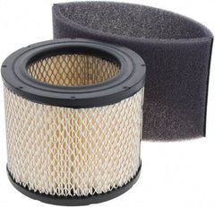 Gast - Air Compressor Filter Element - 4-3/4" High, 3-5/8" ID x 6-5/8" OD, Use with Gast AJ126D Inlet Filter - Industrial Tool & Supply