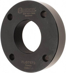 Nook Industries - 4.2" Flange OD x 0.83" Thickness Precision Acme Mounting Flange - For 1-1/4 & 1-1/2" Bars, 4 Mounting Holes, Steel - Industrial Tool & Supply
