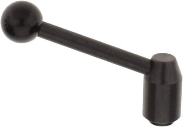 J.W. Winco - M10 x 1.5, 19mm Hub Diam, Steel Tapped Insert Adjustable Clamping Handle - Industrial Tool & Supply