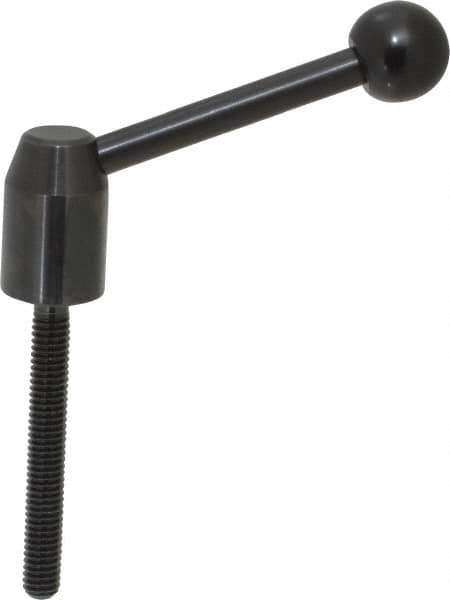 J.W. Winco - 5/16-18, 0.53" Hub Diam, Steel Threaded Stud Adjustable Clamping Handle - Industrial Tool & Supply