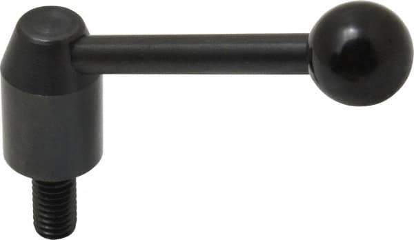 J.W. Winco - 3/8-16, 0.53" Hub Diam, Steel Threaded Stud Adjustable Clamping Handle - Industrial Tool & Supply