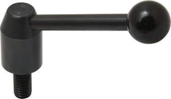 J.W. Winco - 3/8-16, 0.53" Hub Diam, Steel Threaded Stud Adjustable Clamping Handle - Industrial Tool & Supply