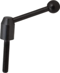 J.W. Winco - 3/8-16, 0.53" Hub Diam, Steel Threaded Stud Adjustable Clamping Handle - Industrial Tool & Supply