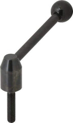 J.W. Winco - 3/8-16, 0.63" Hub Diam, Steel Threaded Stud Adjustable Clamping Handle - Industrial Tool & Supply