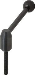 J.W. Winco - 3/8-16, Steel Threaded Stud Adjustable Clamping Handle - 4.33" OAL, 1.91" High - Industrial Tool & Supply