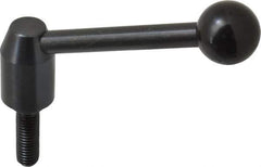 J.W. Winco - 1/2-13, Steel Threaded Stud Adjustable Clamping Handle - 4.33" OAL, 1.91" High - Industrial Tool & Supply