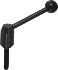 J.W. Winco - 1/2-13, Steel Threaded Stud Adjustable Clamping Handle - 4.88" OAL, 2.17" High - Industrial Tool & Supply