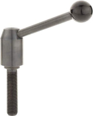 J.W. Winco - M20 x 2.5, 28mm Hub Diam, Steel Threaded Stud Adjustable Clamping Handle - Industrial Tool & Supply
