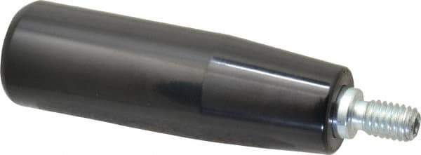 Value Collection - 3/8-16 Threaded Stem, Revolving Handwheel & Machine Handle - Phenolic Cylindrical Handle, 0.63" Long Steel Stem, 3.54" Handle Length, 4.27" OAL - Industrial Tool & Supply