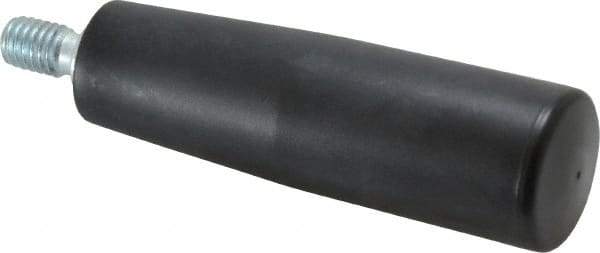Value Collection - 3/8-16 Threaded Stem, Revolving Handwheel & Machine Handle - Technopolymer Cylindrical Handle, 0.63" Long Steel Stem, 3.54" Handle Length, 4.27" OAL - Industrial Tool & Supply