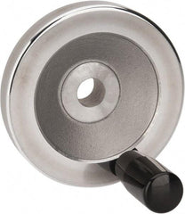 Value Collection - 3.15" Diam, Aluminum Handwheel with Handle - 1.02" Hub Diam - Industrial Tool & Supply