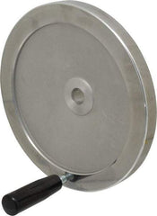 Value Collection - 9.84" Diam, Aluminum Handwheel with Handle - 1.89" Hub Diam - Industrial Tool & Supply