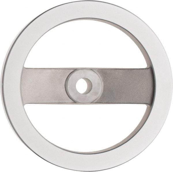 Value Collection - 7.87", 2 Spoke Handwheel - 1.65" Hub, Aluminum, Polished Finish - Industrial Tool & Supply