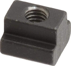 HALDER - M6 Tapped Through T Slot Nut - 7.6mm Slot Width, 13 x 6mm Base Width x Height, 13 x 10mm OAL x Height - Industrial Tool & Supply