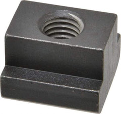 HALDER - M12 Tapped Through T Slot Nut - 17.6mm Slot Width, 28 x 10mm Base Width x Height, 28 x 20mm OAL x Height - Industrial Tool & Supply