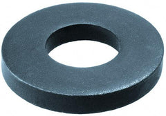 Gibraltar - M36 Screw, Steel Standard Flat Washer - 38mm ID x 80mm OD, 12mm Thick, Black Phosphate Finish - Industrial Tool & Supply