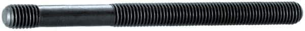 Gibraltar - M8x1.25 160mm OAL Unequal Double Threaded Stud - Alloy Steel, Heat Treated Steel Finish, 100mm Long Thread Length, 11mm Short Thread Length, Metric - Industrial Tool & Supply