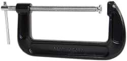 Value Collection - Regular-Duty 8" Max Opening, 3-3/8" Throat Depth, Forged Steel Standard C-Clamp - 3,300 Lb Capacity, 0" Min Opening, Standard Throat Depth - Industrial Tool & Supply