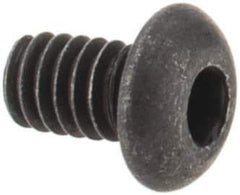 Value Collection - #1-72 UNF Hex Socket Drive, Button Screw - Alloy Steel, Black Oxide Finish, Fully Threaded, 1/8" Length Under Head - Industrial Tool & Supply