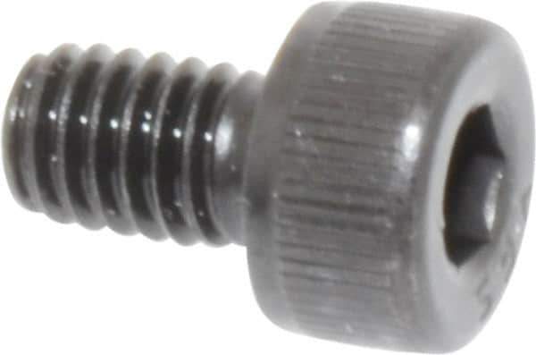 Value Collection - M4x0.70 Metric Coarse Hex Socket Drive, Socket Cap Screw - Grade 12.9 Alloy Steel, Black Oxide Finish, Fully Threaded, 6mm Length Under Head - Industrial Tool & Supply