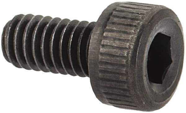 Value Collection - M2.5x0.45 Metric Coarse Hex Socket Drive, Socket Cap Screw - Grade 12.9 Alloy Steel, Black Oxide Finish, Fully Threaded, 5mm Length Under Head - Industrial Tool & Supply