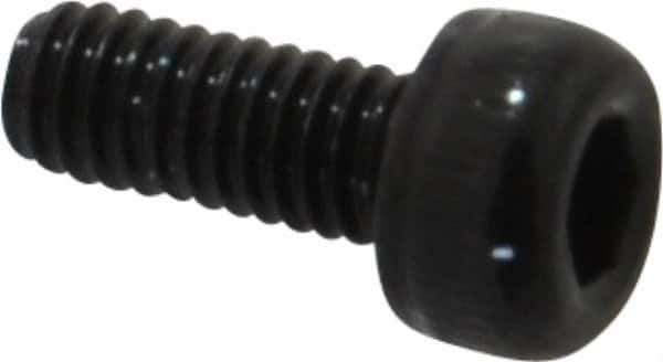 Value Collection - M2.5x0.45 Metric Coarse Hex Socket Drive, Socket Cap Screw - Grade 12.9 Alloy Steel, Black Oxide Finish, Fully Threaded, 6mm Length Under Head - Industrial Tool & Supply