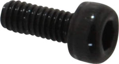 Value Collection - M2.5x0.45 Metric Coarse Hex Socket Drive, Socket Cap Screw - Grade 12.9 Alloy Steel, Black Oxide Finish, Fully Threaded, 6mm Length Under Head - Industrial Tool & Supply