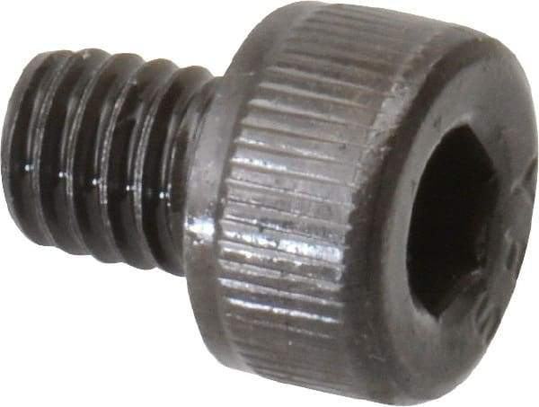 Value Collection - M4x0.70 Metric Coarse Hex Socket Drive, Socket Cap Screw - Grade 12.9 Alloy Steel, Black Oxide Finish, Fully Threaded, 5mm Length Under Head - Industrial Tool & Supply