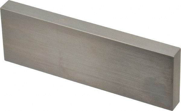 Mitutoyo - 4" Rectangular Steel Gage Block - Accuracy Grade AS-1, Includes Certificate of Inspection - Industrial Tool & Supply