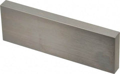 Mitutoyo - 4" Rectangular Steel Gage Block - Accuracy Grade AS-1, Includes Certificate of Inspection - Industrial Tool & Supply