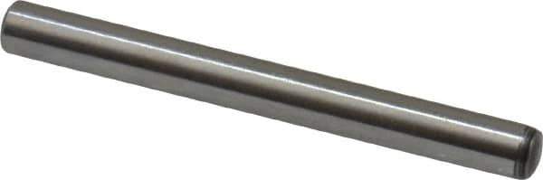 Value Collection - 3mm Diam x 30mm Pin Length Alloy Steel Standard Dowel Pin - C 58-62 Hardness, 3,340 Lb Breaking Strength, 1 Rounded End - Industrial Tool & Supply