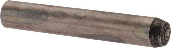 Value Collection - 4mm Diam x 25mm Pin Length Alloy Steel Standard Dowel Pin - C 58-62 Hardness, 5,930 Lb Breaking Strength, 1 Rounded End - Industrial Tool & Supply