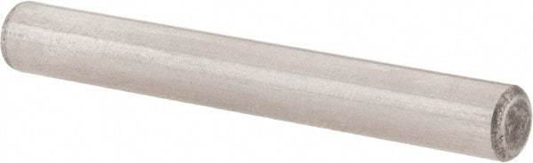 Value Collection - 5mm Diam x 40mm Pin Length Alloy Steel Standard Dowel Pin - C 58-62 Hardness, 9,270 Lb Breaking Strength, 1 Rounded End - Industrial Tool & Supply