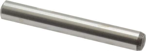 Value Collection - 6mm Diam x 45mm Pin Length Alloy Steel Standard Dowel Pin - C 58-62 Hardness, 13,300 Lb Breaking Strength, 1 Rounded End - Industrial Tool & Supply