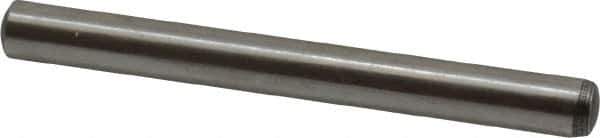 Value Collection - 6mm Diam x 60mm Pin Length Alloy Steel Standard Dowel Pin - C 58-62 Hardness, 13,300 Lb Breaking Strength, 1 Rounded End - Industrial Tool & Supply