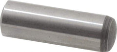 Value Collection - 8mm Diam x 25mm Pin Length Alloy Steel Standard Dowel Pin - C 58-62 Hardness, 23,700 Lb Breaking Strength, 1 Rounded End - Industrial Tool & Supply