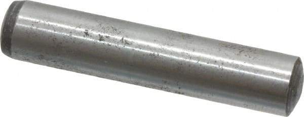 Value Collection - 8mm Diam x 40mm Pin Length Alloy Steel Standard Dowel Pin - C 58-62 Hardness, 23,700 Lb Breaking Strength, 1 Rounded End - Industrial Tool & Supply