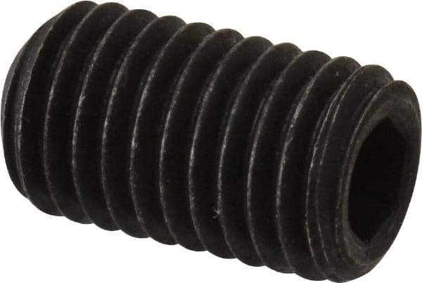 Value Collection - 1/4-28 UNF, 7/16" OAL, Cup Point Set Screw - Alloy Steel, 1/8" Key - Industrial Tool & Supply