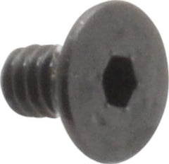 Value Collection - #3-48 UNC Hex Socket Drive, 82° Flat Screw - Alloy Steel, Black Oxide Finish, Fully Threaded, 3/16" OAL - Industrial Tool & Supply