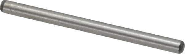 Value Collection - 1/16" Diam x 7/8" Pin Length Alloy Steel Standard Dowel Pin - C 50-58 Hardness, 800 Lb Breaking Strength, 1 Beveled & 1 Rounded End - Industrial Tool & Supply